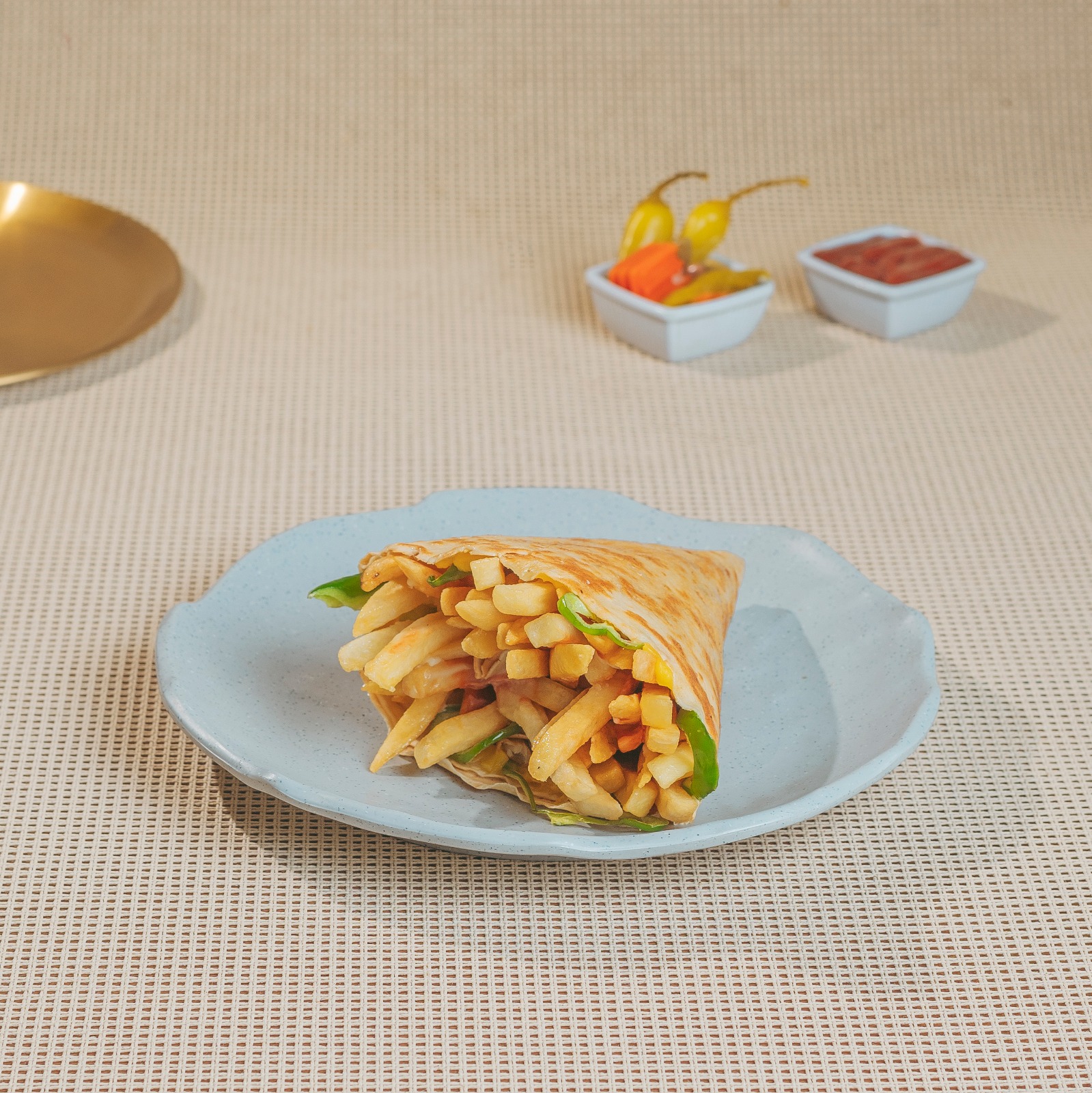 كريب بطاطس جبنة موتزريلا